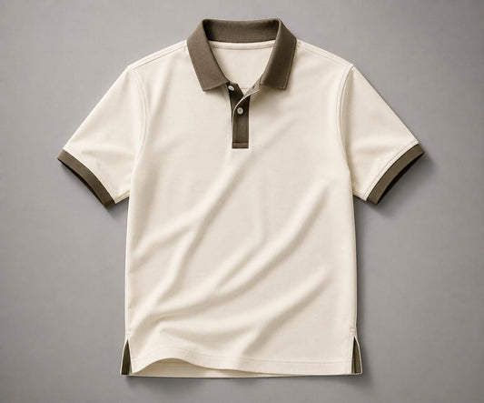 Men's Classic White Polo Shirt | Premium Cotton Casual Short Sleeve Polo Tee
